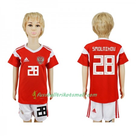 Fußballtrikots Russland Smolnikov 28 Kinder WM 2018 Heimtrikotsatz kaufen